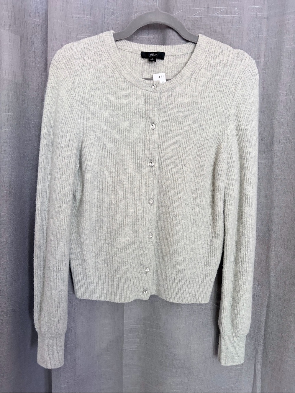 J. Crew Women's Jeweled Button Cardigan Merino Blend NWT Small